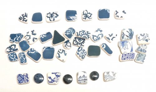Judy Larson's Broken  AKA Bits and Pieces Dish Jewelry - , Metalwork, Filing, Finishing, Tumbling, Tumble, Tumbling Jewelry, Butane Torch, Soldering, Solder, Design, pottery shards
